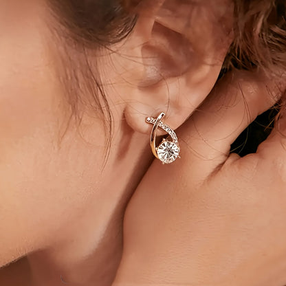 FAITH | Gold Cross Stud Earrings