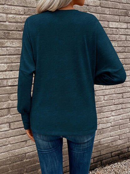 Verona vízesésnyakú kötött felső