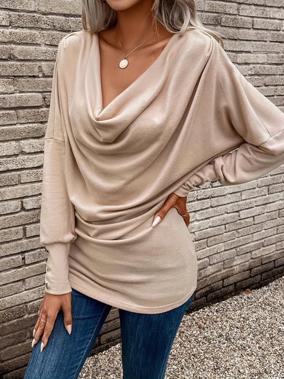 Verona vízesésnyakú kötött felső