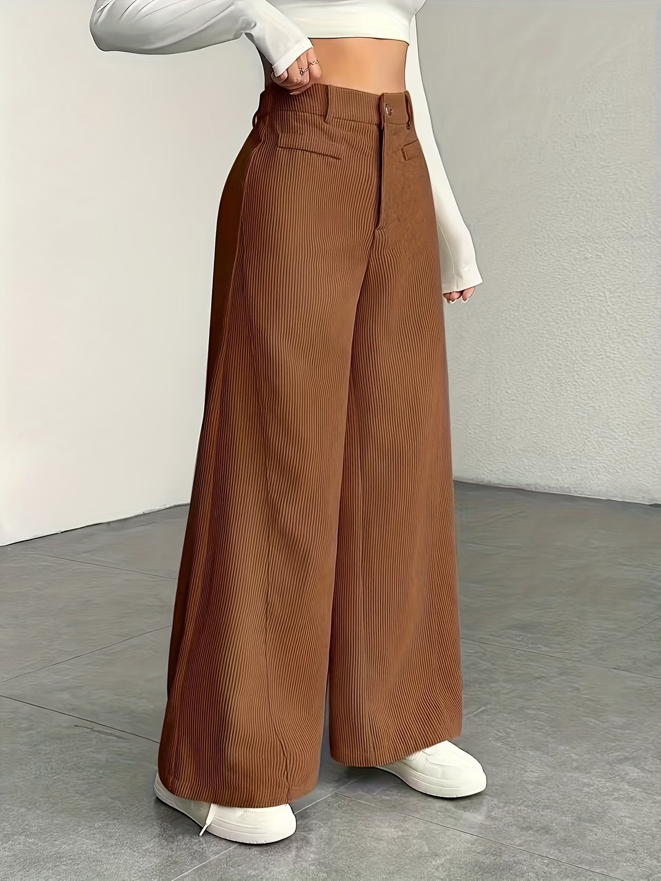 Oxford széles szárú nadrág