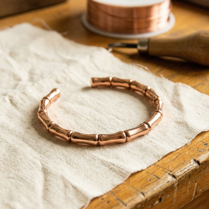 GROVE | Bamboo-Inspired Copper Cuff