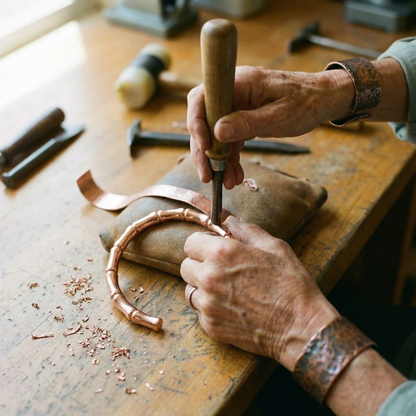 GROVE | Bamboo-Inspired Copper Cuff