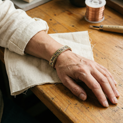 WEAVE | Tri-Metal Twisted Copper Bracelet