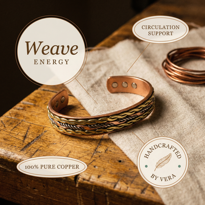 WEAVE | Tri-Metal Twisted Copper Bracelet
