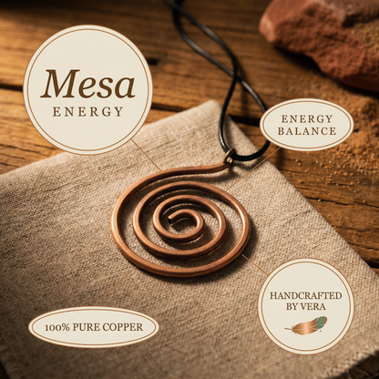 MESA | Coiled Spiral Copper Necklace