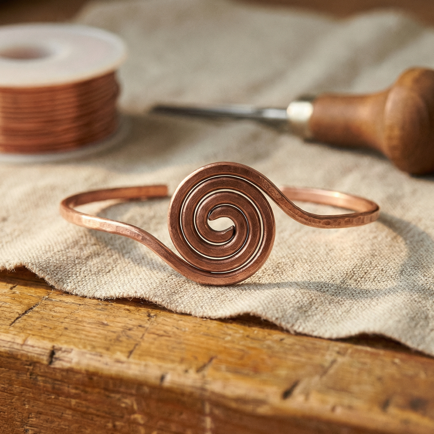 COIL | Spiral Copper Anklet