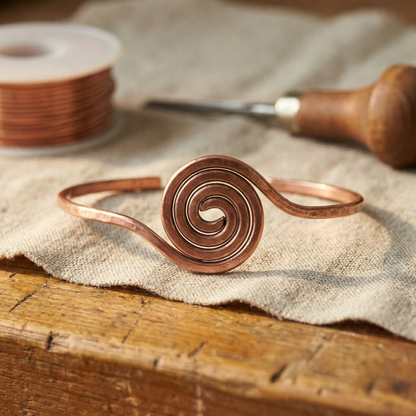 COIL | Spiral Copper Anklet