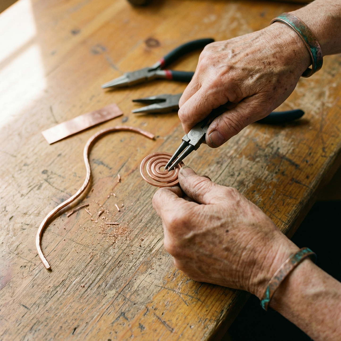 COIL | Spiral Copper Anklet