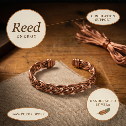 REED | Braided Copper Anklet