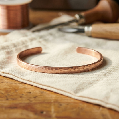 SAND | Hammered Copper Anklet