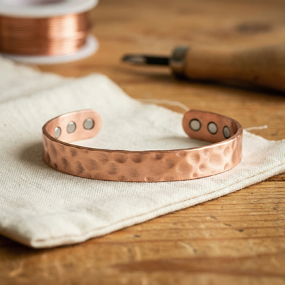 LODESTONE | Hammered Magnetic Copper Bracelet