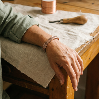 WAVE | Woven Rope Copper Bracelet