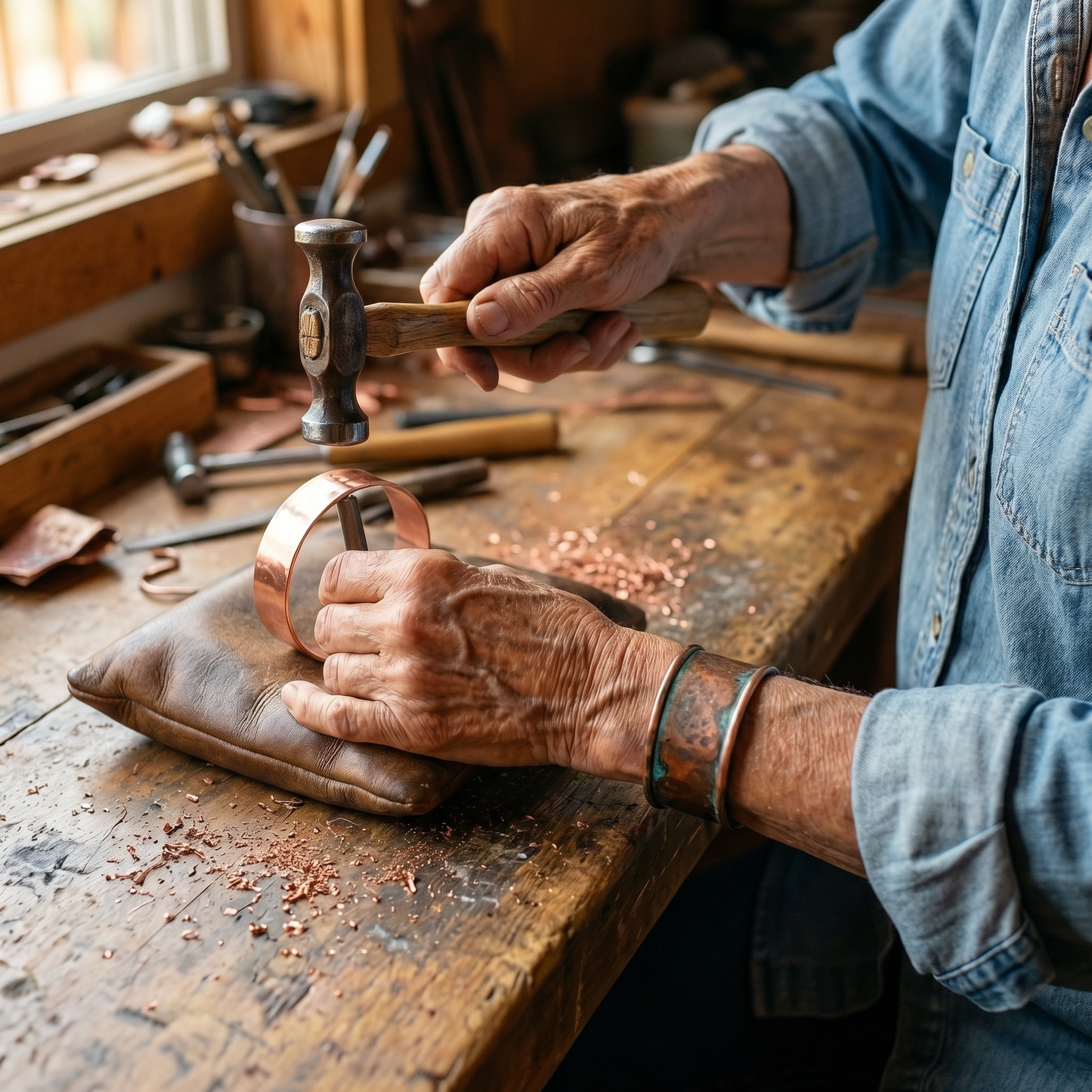 WICK | Dual Channel Copper Bracelet