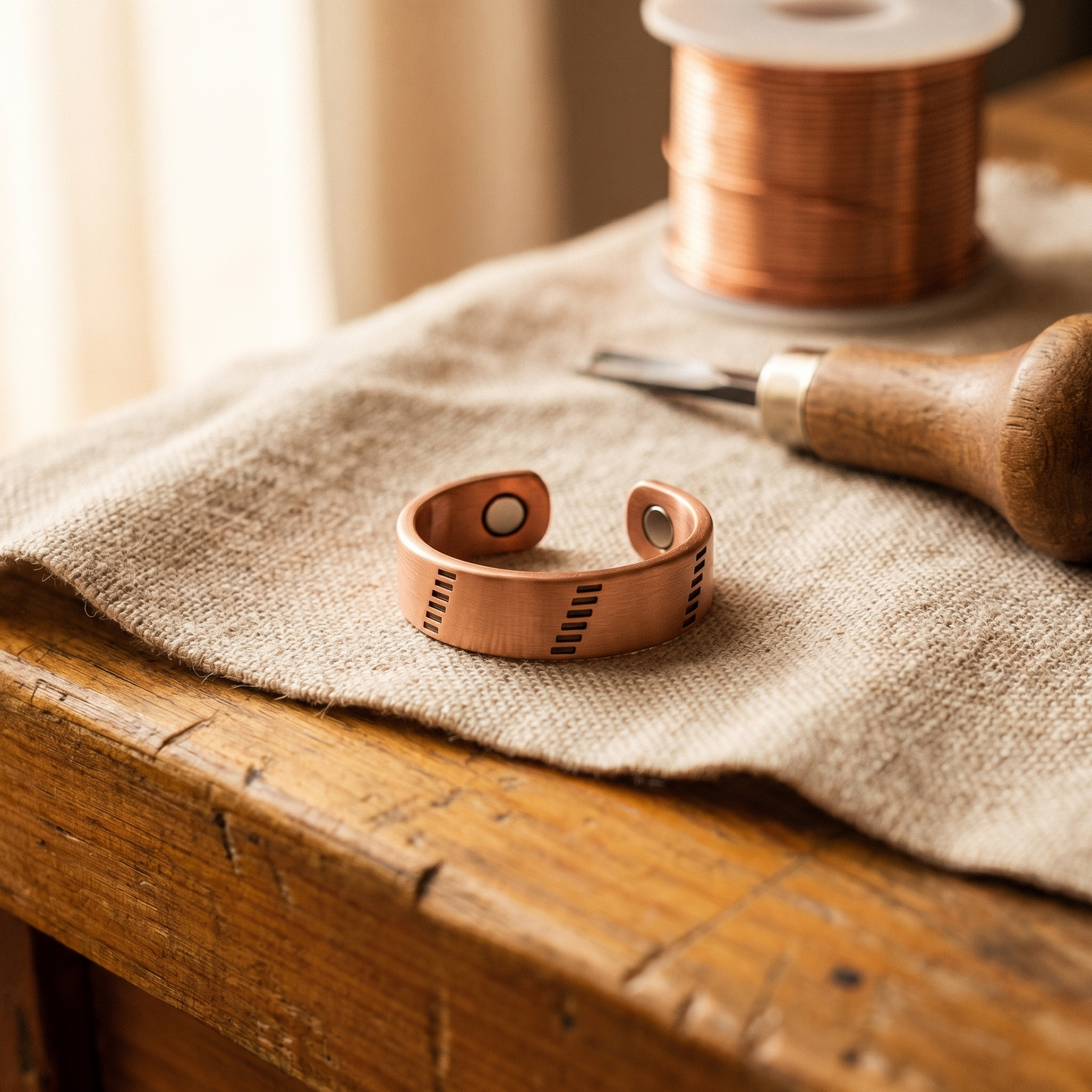 HEARTH | Wide Band Copper Ring