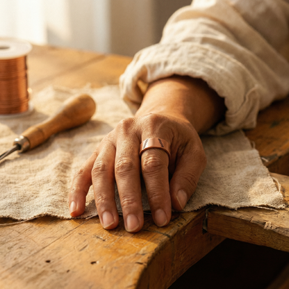 HEARTH | Wide Band Copper Ring
