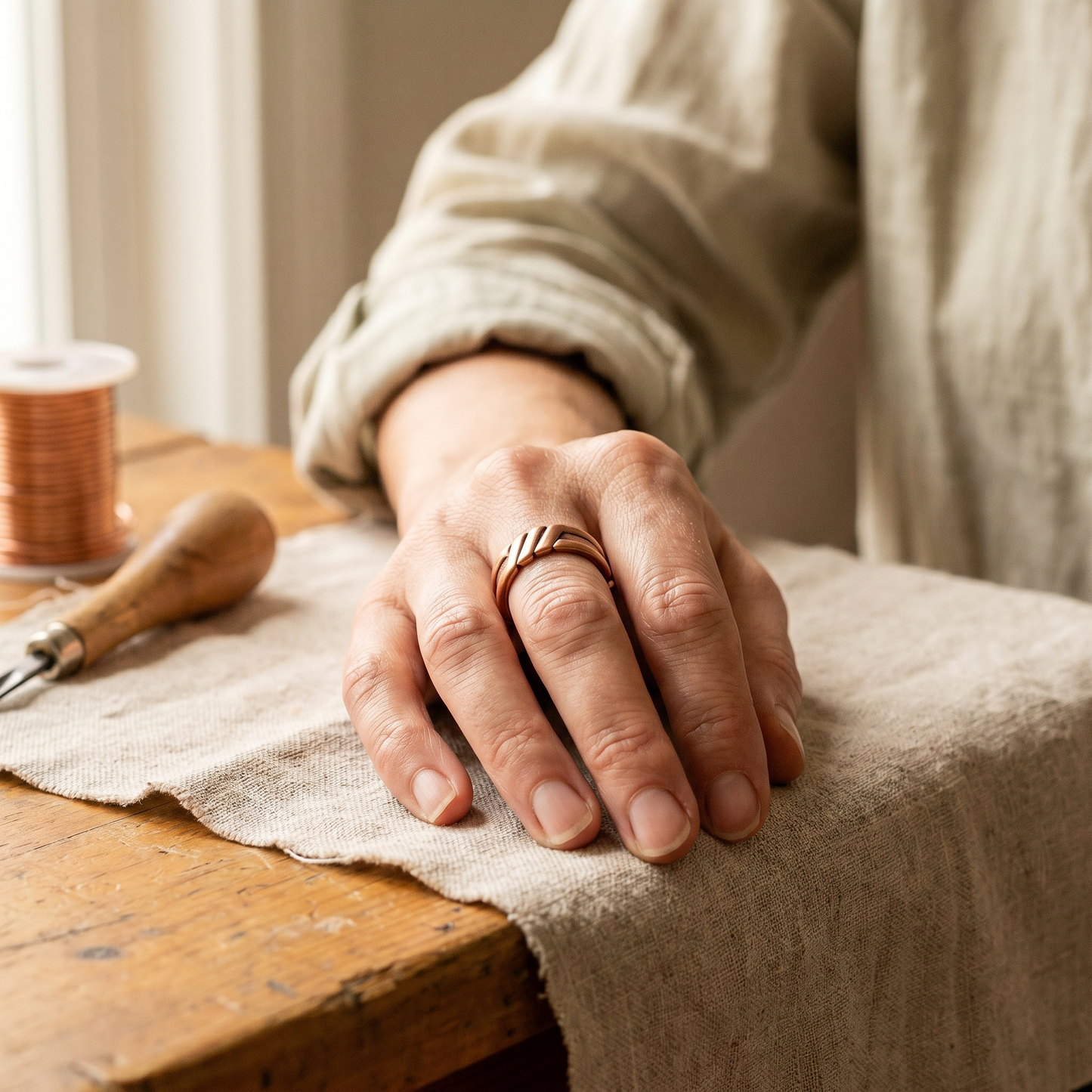 PEAT | Diagonal Groove Magnetic Copper Ring
