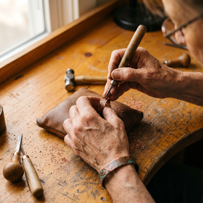 BURR | Engraved Scrollwork Copper Ring