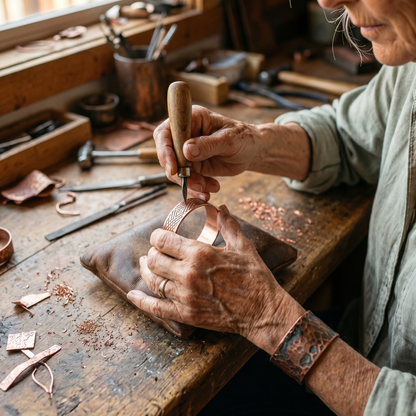 HOLT | Crosshatch Copper Ring