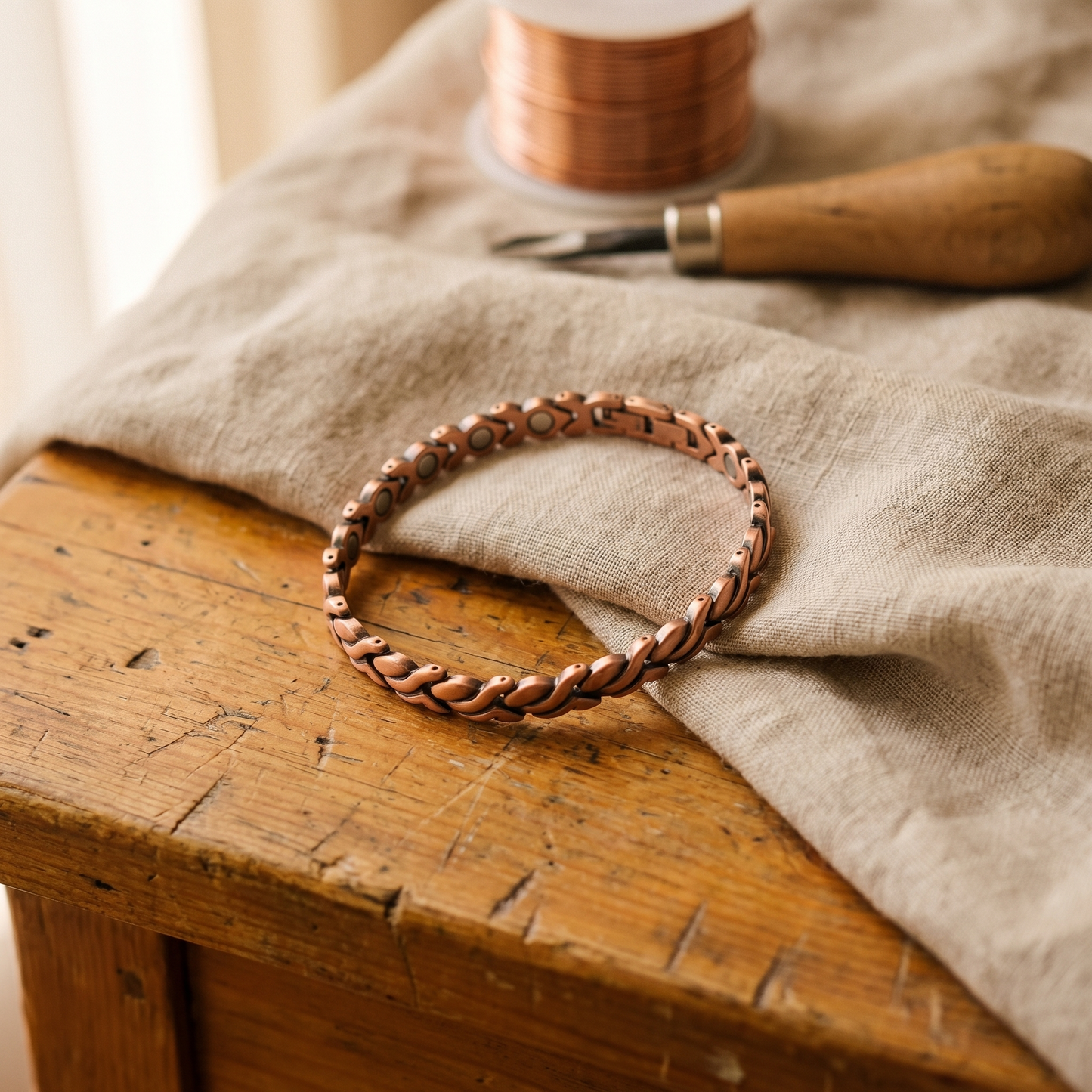 DUNE | Magnetic Link Copper Anklet