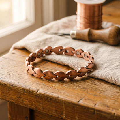MARSH | Linked Magnetic Copper Anklet