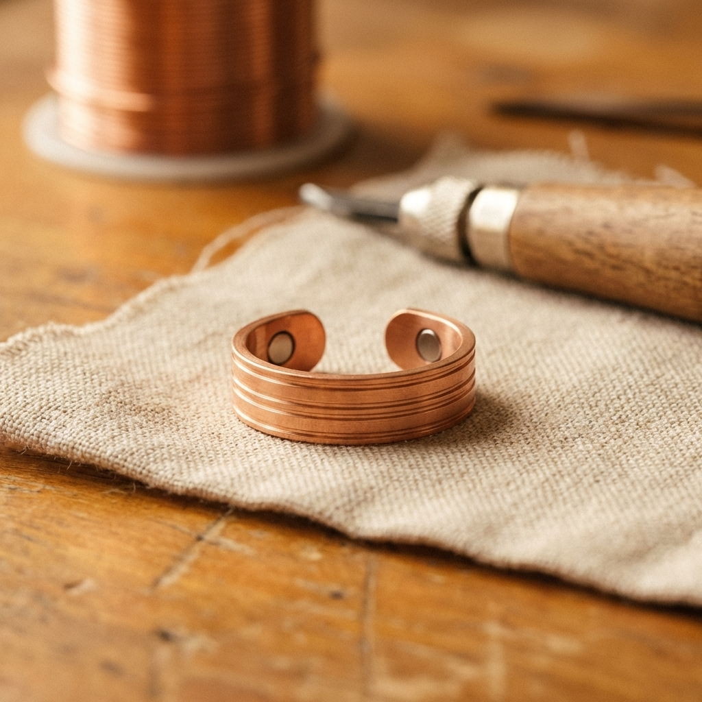 BAND | Triple-Groove Magnetic Copper Ring