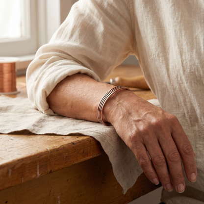 SAGE | Five-Line Copper Bracelet