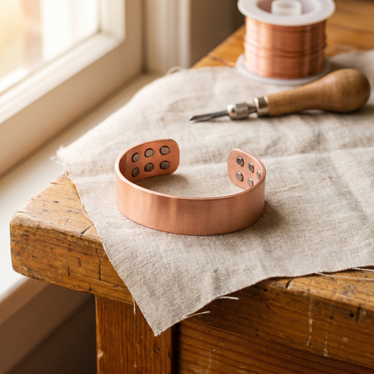 ANVIL | Twin-Row Dot Copper Cuff