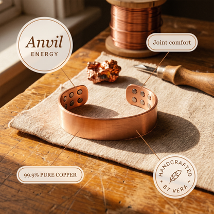 ANVIL | Dotted Wide Copper Cuff