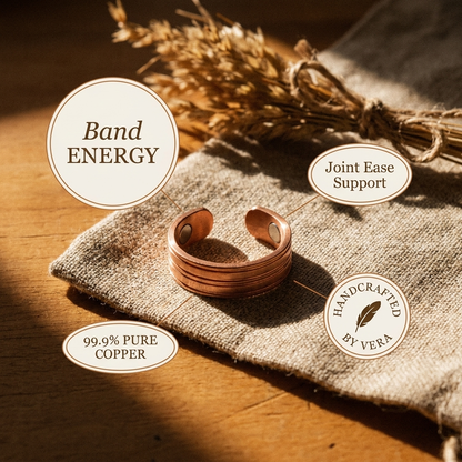 BAND | Triple-Groove Magnetic Copper Ring