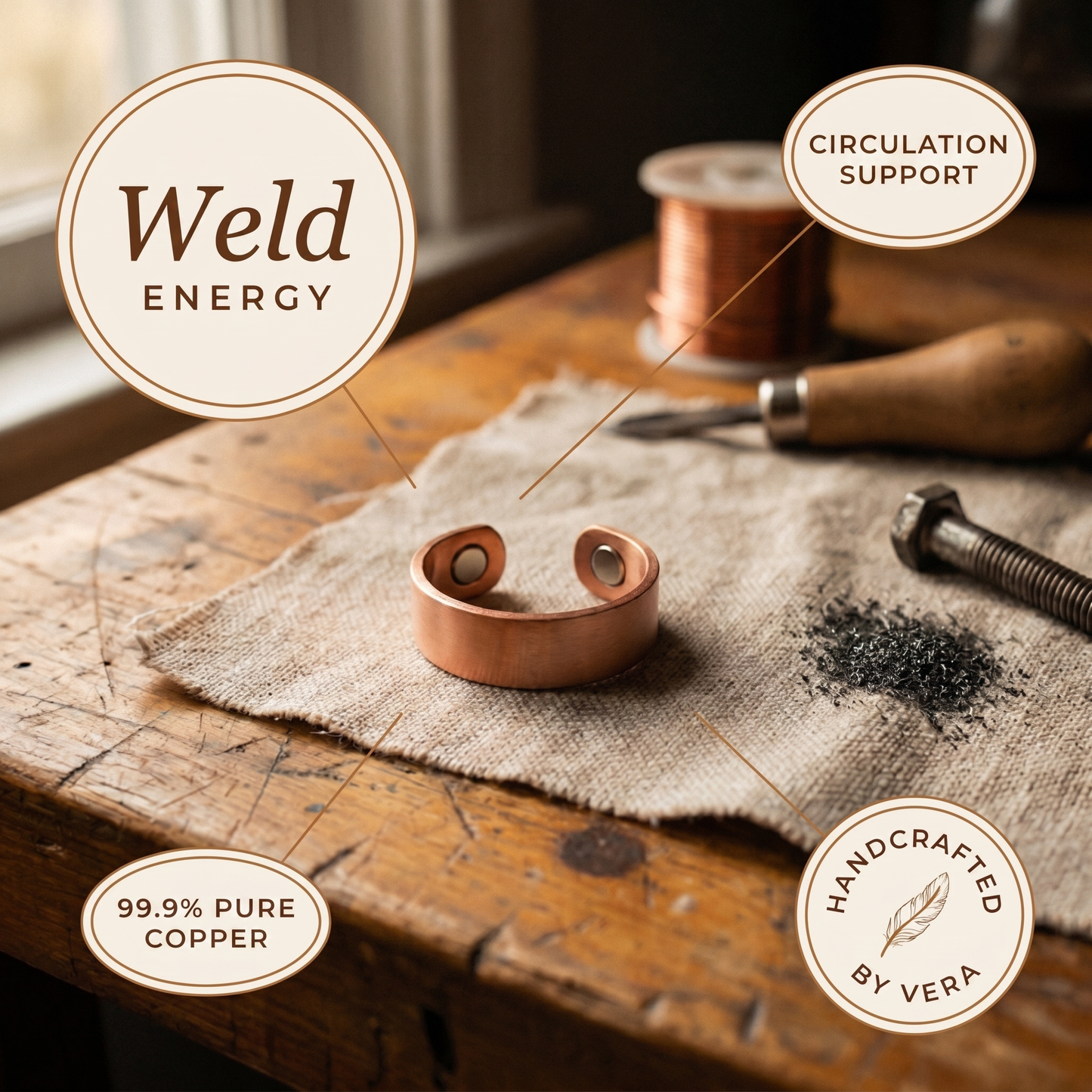 WELD | Magnetic Inset Copper Ring