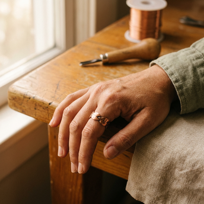 BIND | Twisted Copper Ring