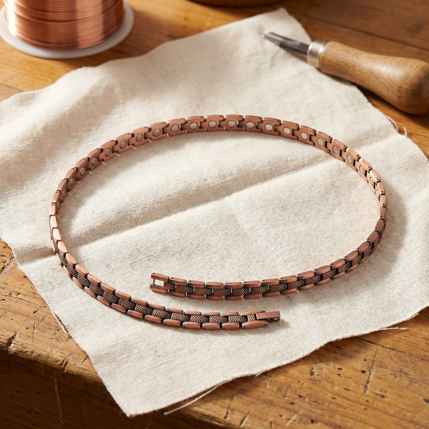 HAZE | Mesh-Link Copper Necklace