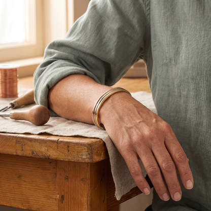 FELL | Tri-Tone Copper Bracelet