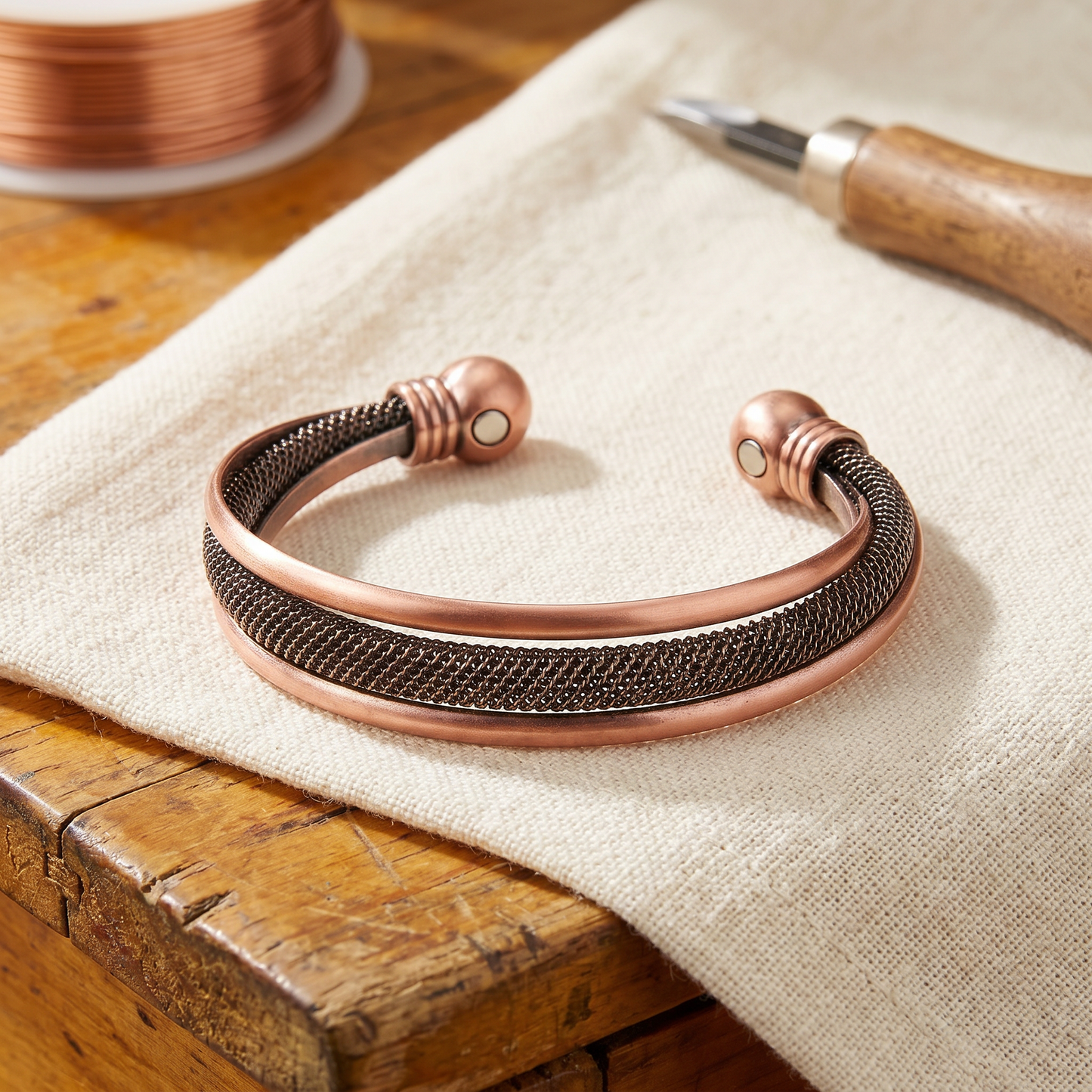 CAIRN | Mesh Rail Copper Bracelet