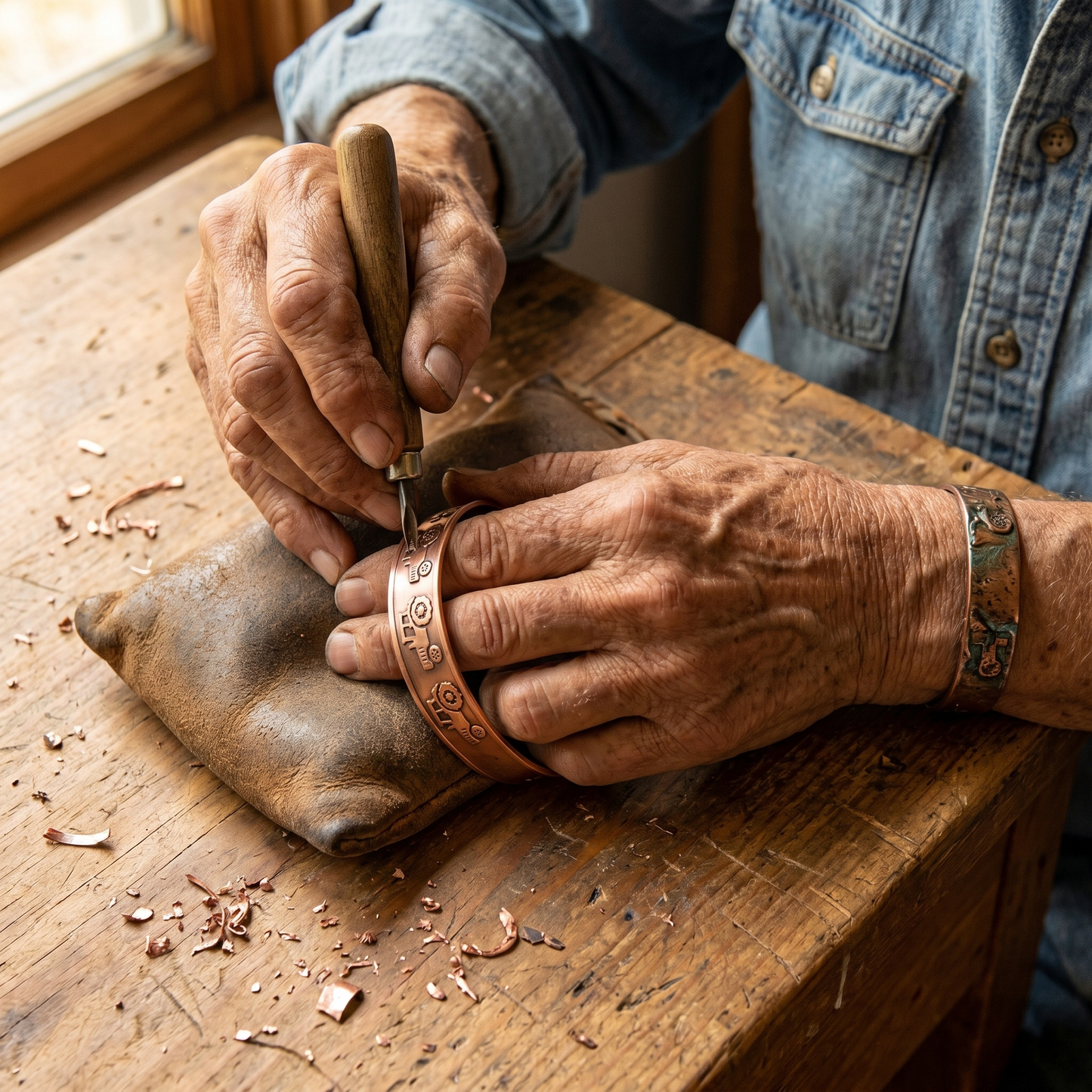 BRAE | Tractor Stamp Copper Bracelet