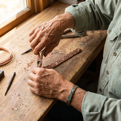 PIKE | Rope-Edge Copper Bracelet