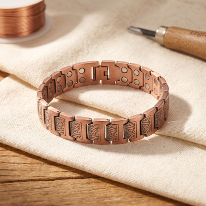GLEN | Engraved Copper Bracelet