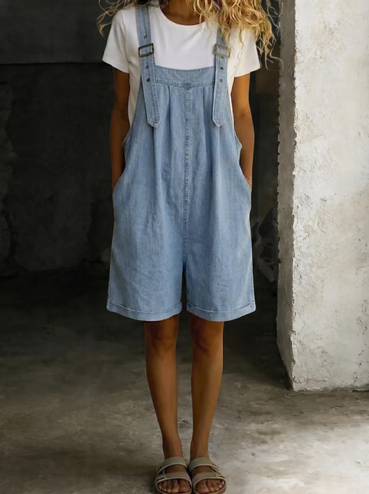 ALPINE | Denim Short Dungarees