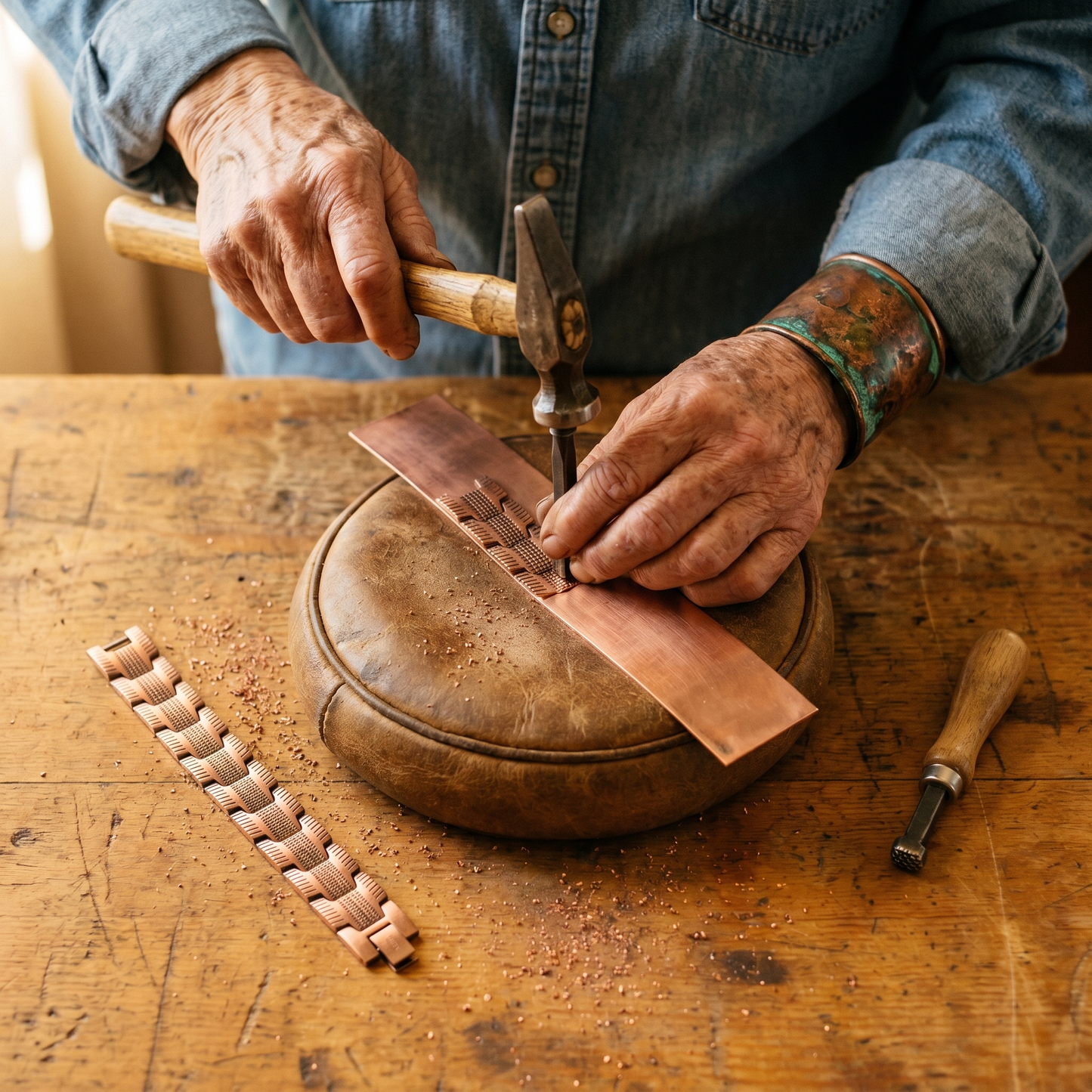 CRAG | Oxidized Link Copper Bracelet