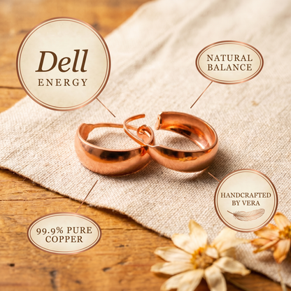 DELL | Polished Copper Hoop Earrings