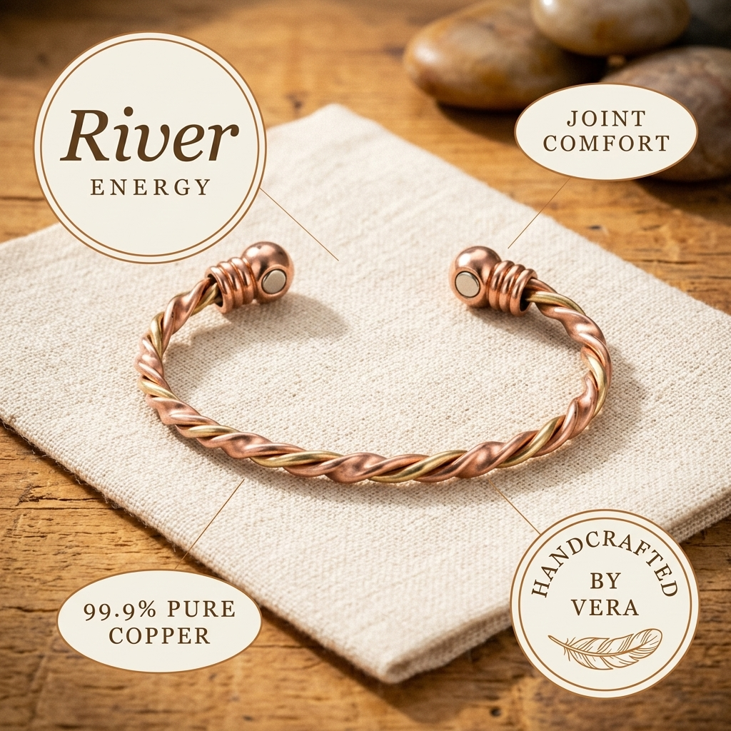 RIVER | Twisted Wire Copper Bracelet