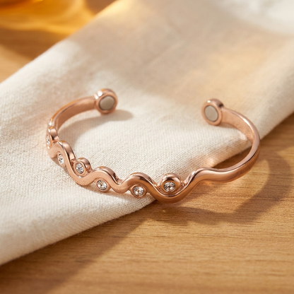 LARK | Crystal Wave Copper Bracelet