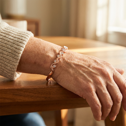 LARK | Crystal Wave Copper Bracelet