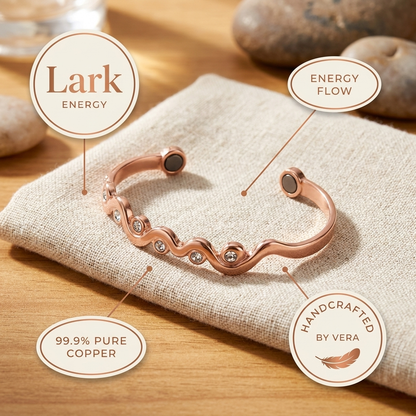 LARK | Crystal Wave Copper Bracelet