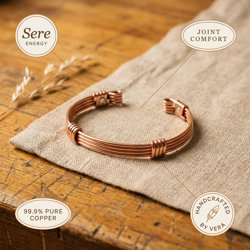 SERE | Hammered Ridge Copper Bracelet