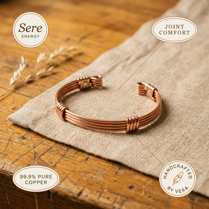 SERE | Hammered Ridge Copper Bracelet