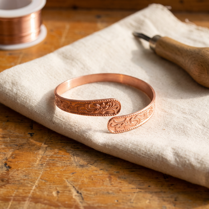 MOOR | Hand-Shaped Copper Hoop Earrings