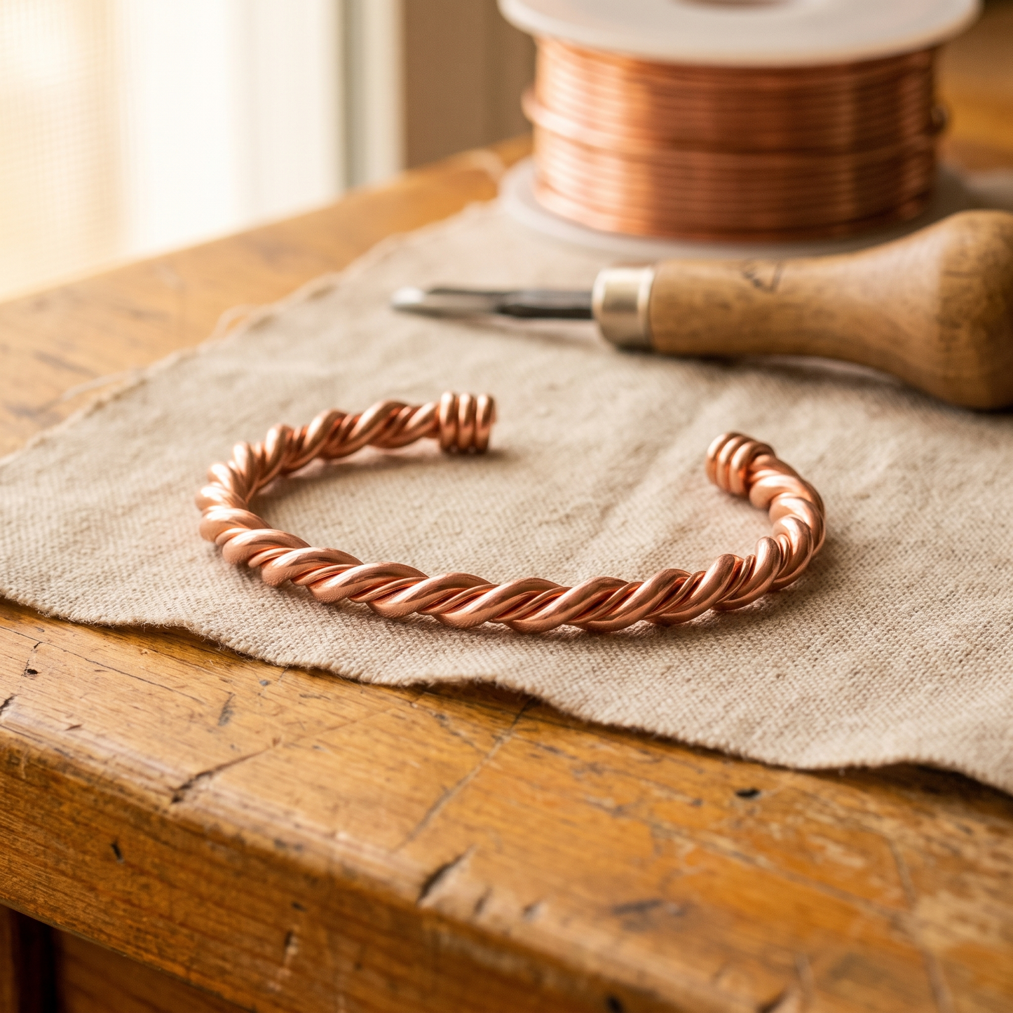 TENSOR | Twisted Copper Bracelet