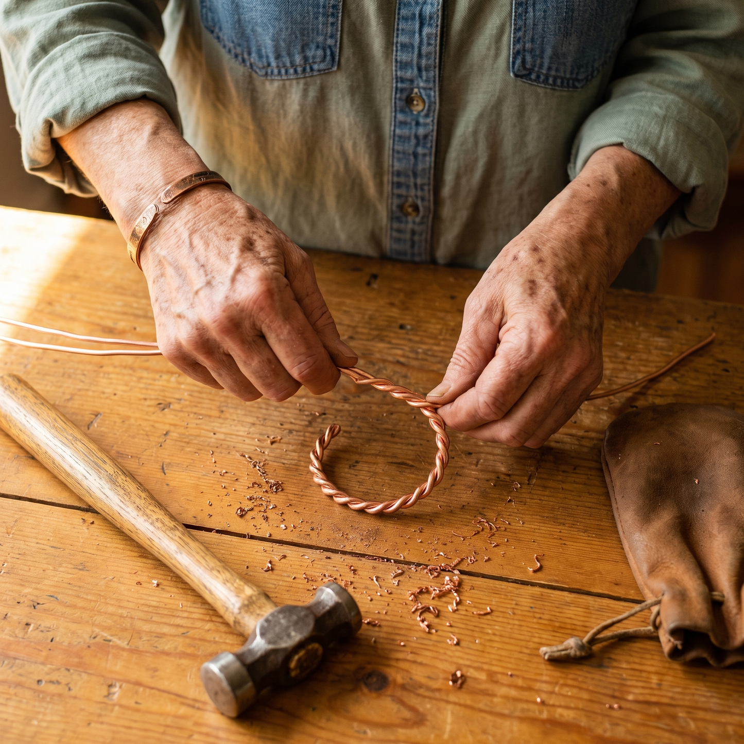 TENSOR | Twisted Copper Bracelet