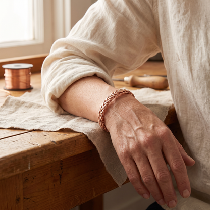 BRAMBLE | Braided Copper Bracelet